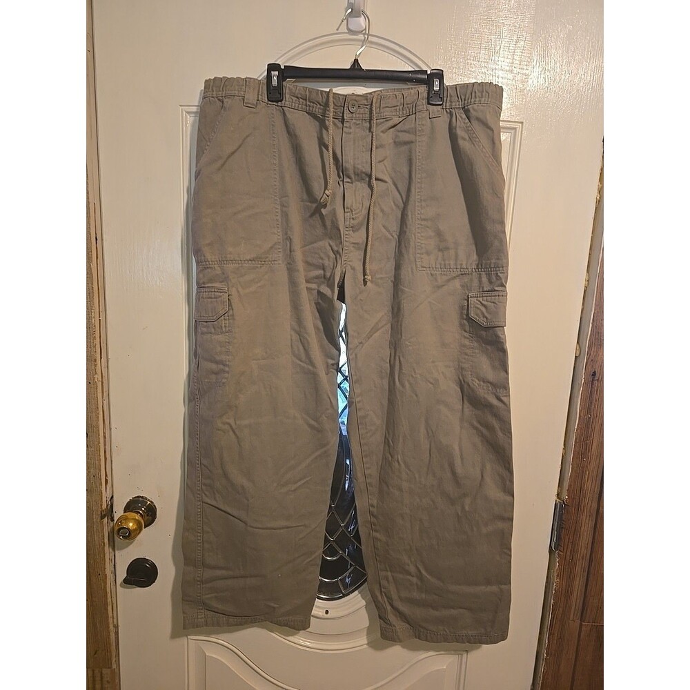 Magellan Sportswear Khaki Pants Relaxed Fit Cotton Blend 44x30L